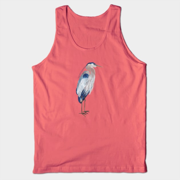 Great Blue Heron Tank Top by Das Brooklyn